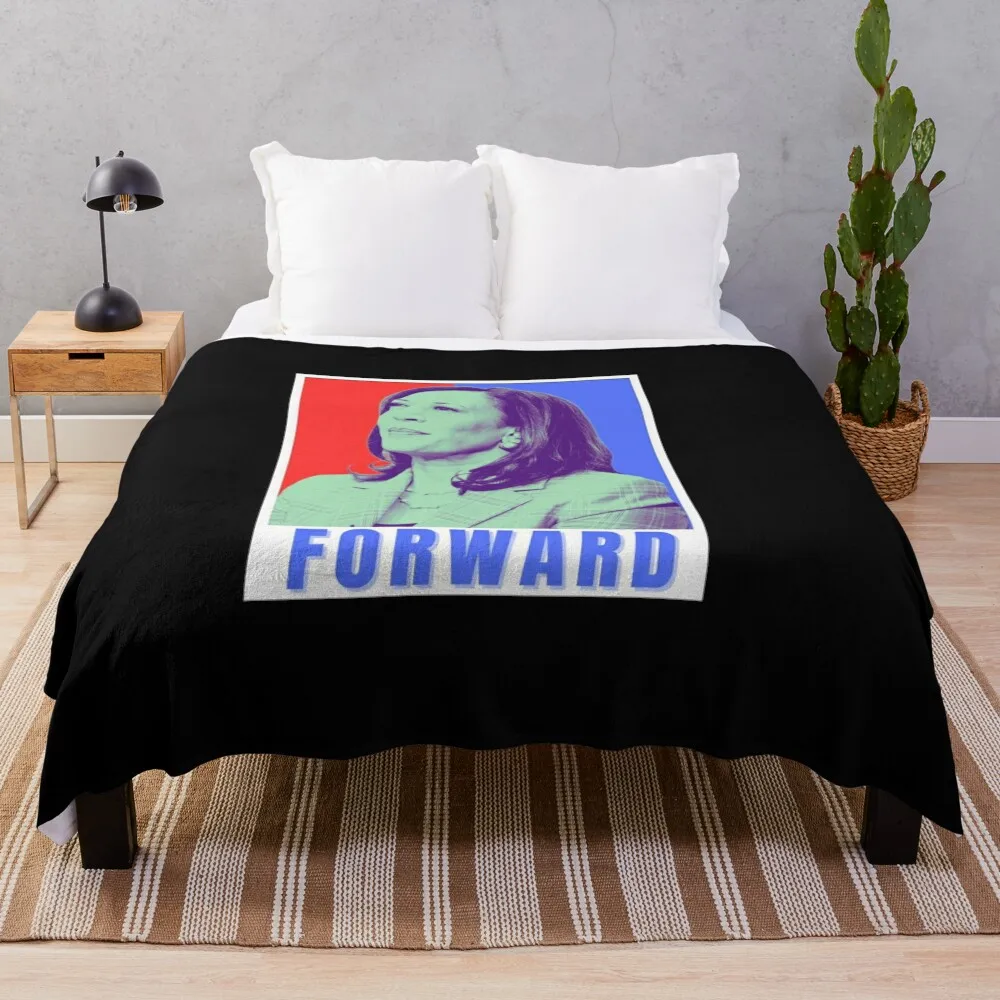 Kamala Harris Forward Throw Blanket Luxury Brand Travel Blankets For Baby Blankets For Bed Blankets