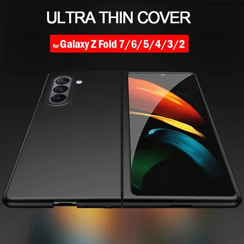 Ultradünne Hartschale für das neue Samsung Galaxy Z Fold 7, 6, 5, 4, matte Kunststoff-PC-Capa, stoßfeste Rüstung, robuste Abdeckung