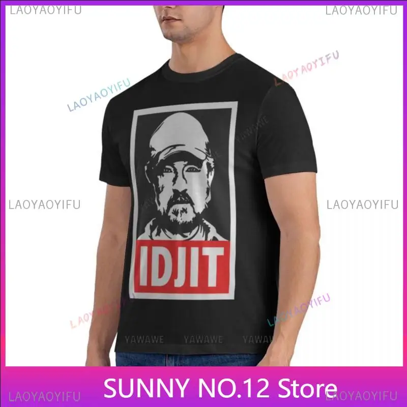 Supernatural Bobby Singer IDJIT Classic T-Shirt top plain plain white shirts men o-neck popular Customized tee famous