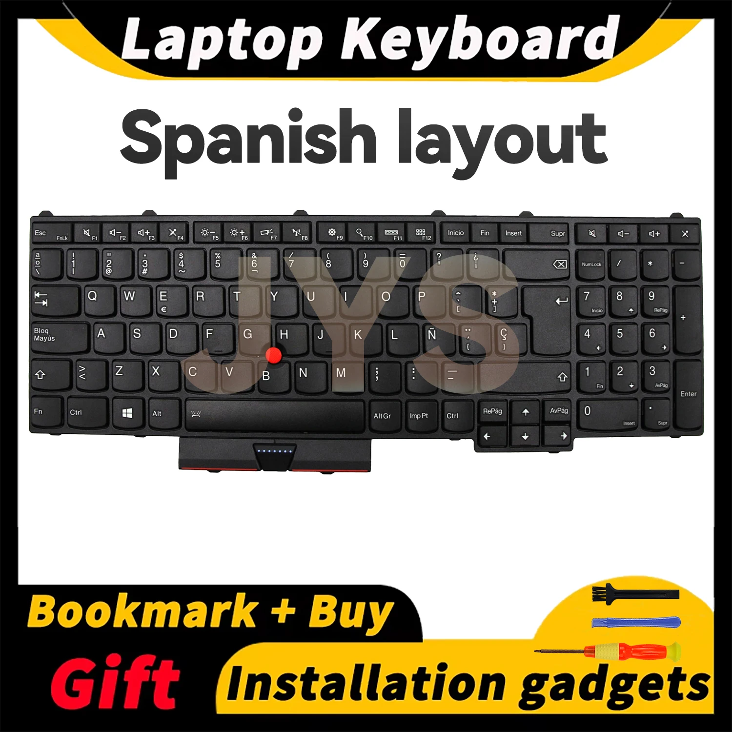 

Suitable for Lenovo ThinkPad P50 P70 laptop keyboard with backlight Spanish layout keyboards internal black 00PA298 00PA380
