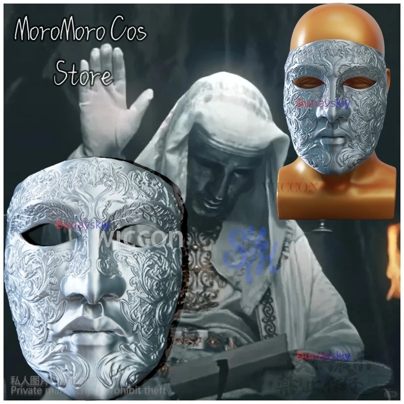 

Фильм Baldwin IV Косплей Серебряный Ретро Лицо 3D Маска Полилактической Кислоты Хэллоуин Рождество Реквизит Для Выступлений Аксессуар Индивидуальный