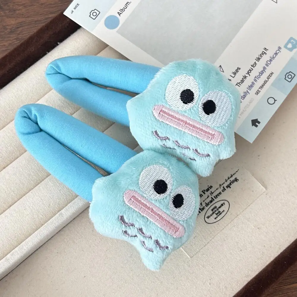

Cute Hangyodon Plush Hair Clip Cartoon Anime Character Kawai Fish Doll Side BB Clip Creative Hairclip Hair Accessories Wholesale