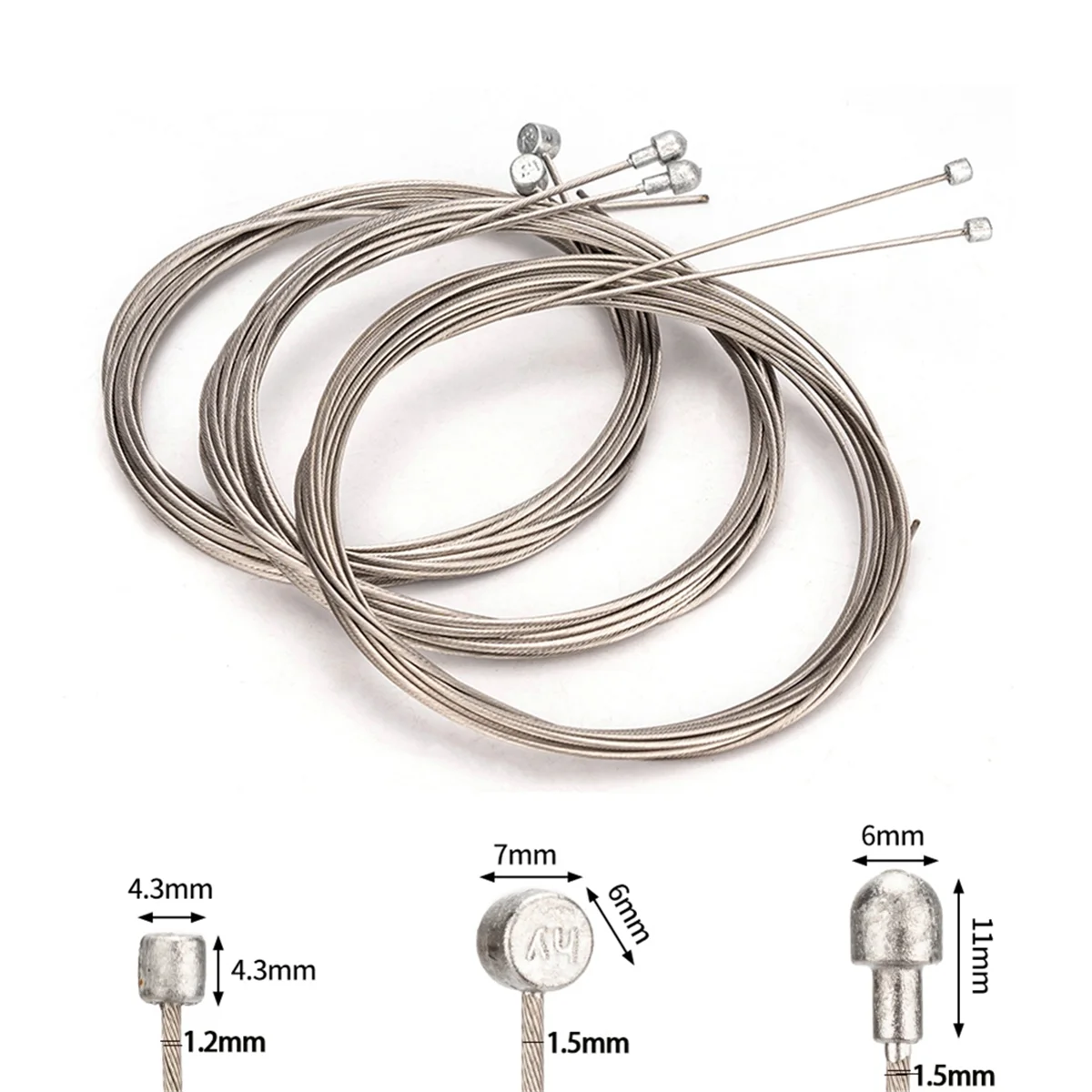 Road Bike Brake Line Bicycle Brake Cable Handle Wire Cycling Fixed Gear Shifter Line Brake Inner Cable Stainless Steel