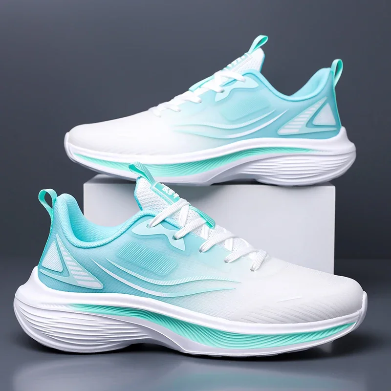 Big Size 38-47 Mens Running Shoes Lightweight Breathable Mesh Training Sneakers Responsive Cushioning Athletic Shoes for Outdoor