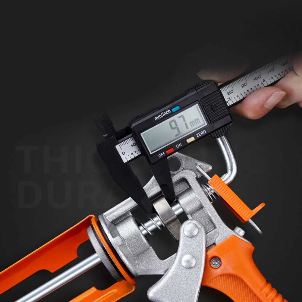 

1Pcs Household Caulking Tool Manual Glue Shooter Reinforced Structure Smooth Bottom Long Service Life Antioverflow Orange