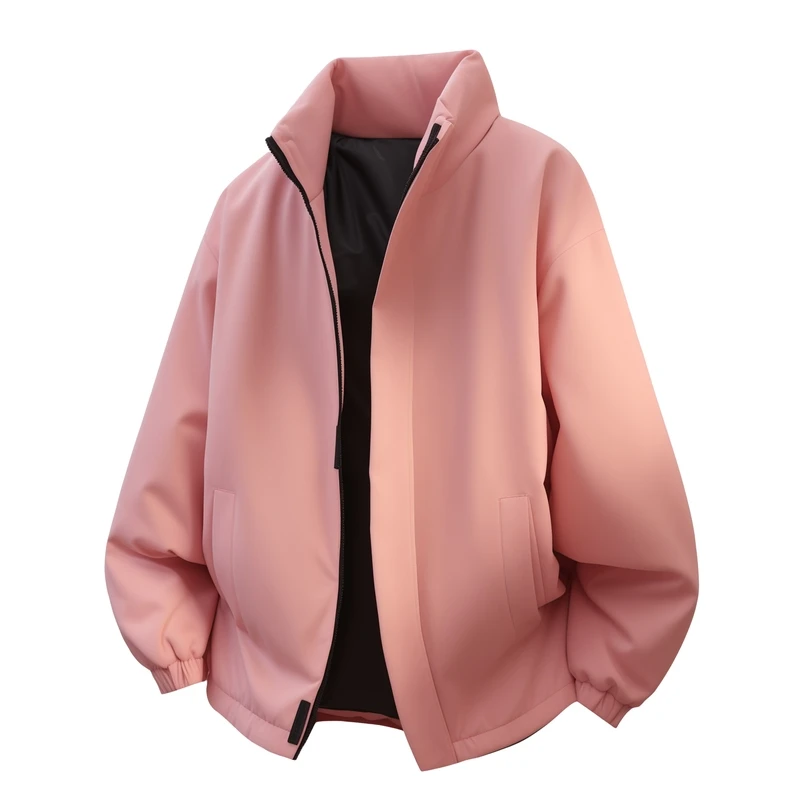 رجل جودة عالية القطن وسادة مبطنة رشاقته معطف دافئ الخريف الشتاء جديد بلون موضة الترفيه الكورية نمط ملابس رجالي #1