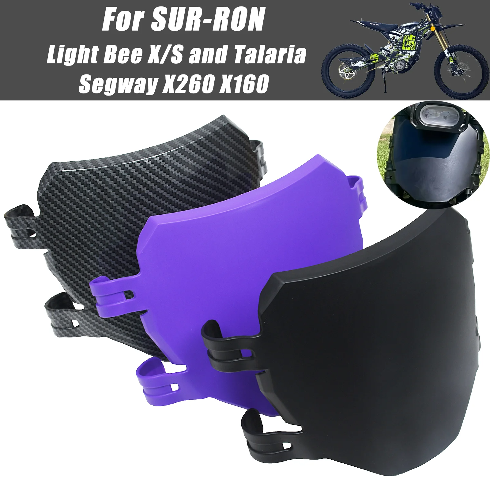 Accessoires pour motos, plaque d'immatriculation avant pour Suron S X, pour Stark Varg, Talaria Sting, Eride Pro, vélo électrique