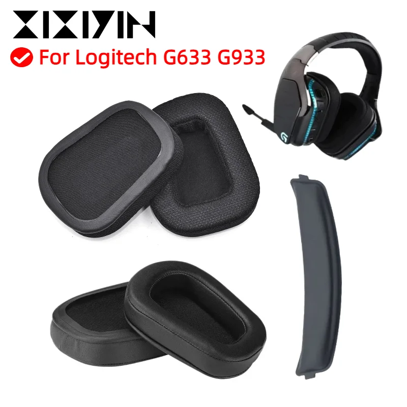 

Replacement Ear Pad for Logitech G633 G933 Headphone Earmuffs Ear Cushion Cover Headset Headband Ear Cover Earcups