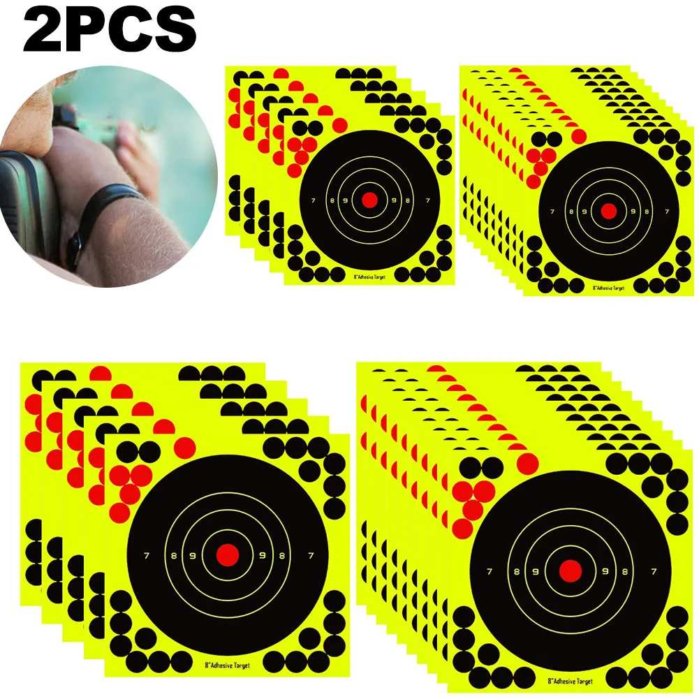 8-inch Splatter Target Adhesive Shooting Target Shooting Paper (20pcs)