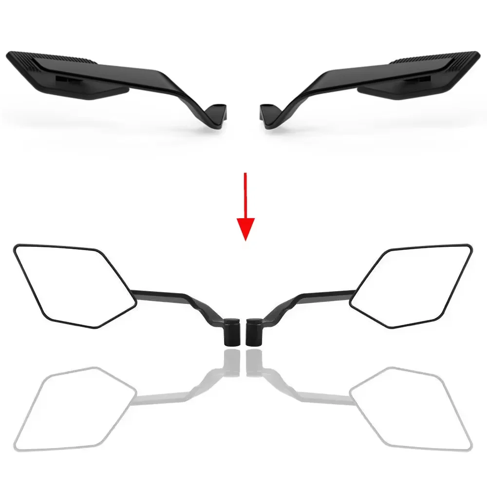 2025 دراجة نارية مرآة الرؤية الجانبية لهوندا CB1000R CB650R CB650F CB500 CB300 CB200X CB125 الشبح الجنيحات مرايا الرؤية الخلفية أطقم #5