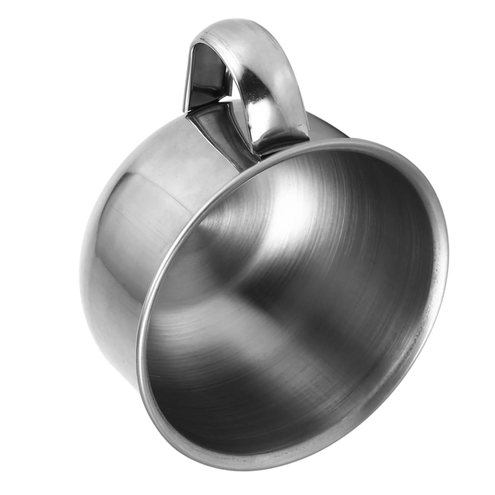 New Stainless Steel Metal Shaving Soap Mug Bowl Cup   Cleansing Foam Tool For Man Shaving Mug Stainless Steel Bowl view 6