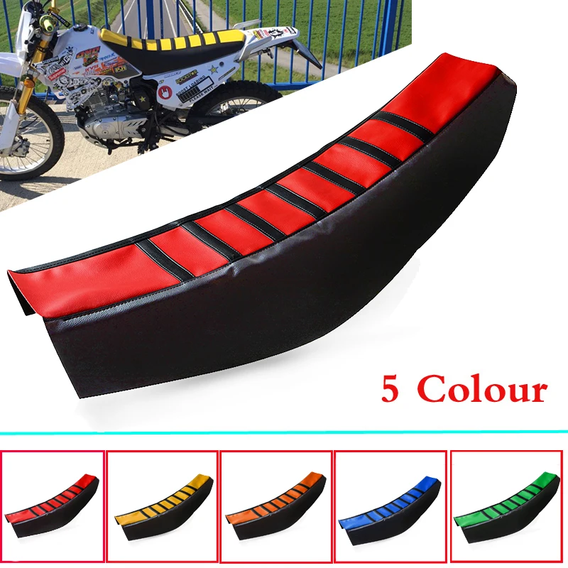 Funda Universal para asiento de motocicleta, cubierta suave a rayas, antideslizante, para HONDA XR230, XR250, XR400, MOTARD, XR, 230, 250