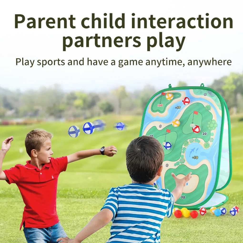 Interactive Outdoor Toy Set For Friends To Enjoy Together Golf Set Toy Throwing Three In One Game