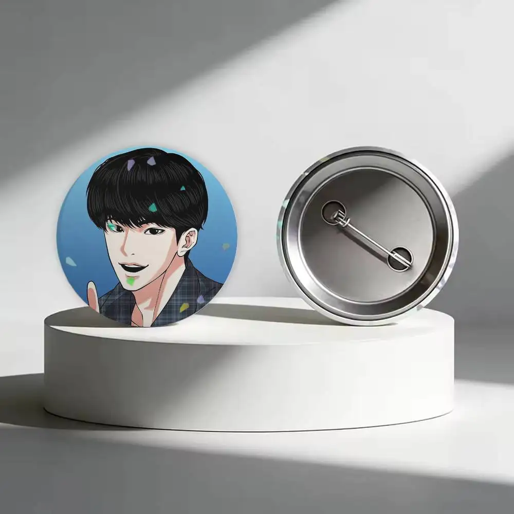 Manhwa L-Lookism Badges Creative Tinplate Button PinsBrooch Badge Clothes Backpack