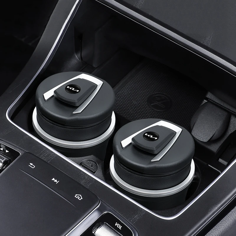 المحمولة مصباح ليد منفضة سجائر السيارة انفصال السجائر الرماد كوب لكيا EV6 ستينغر ريو سورينتو بيكانتو Ceed Borrego Syros K4 K5 K8