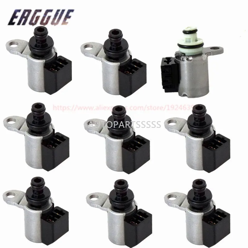 9PCS Original RE7R01A JR710E JR711 CVT Transmission Solenoid Valve For Nissan Pathfinder Titan Infiniti EX37 FX50 G37 370Z