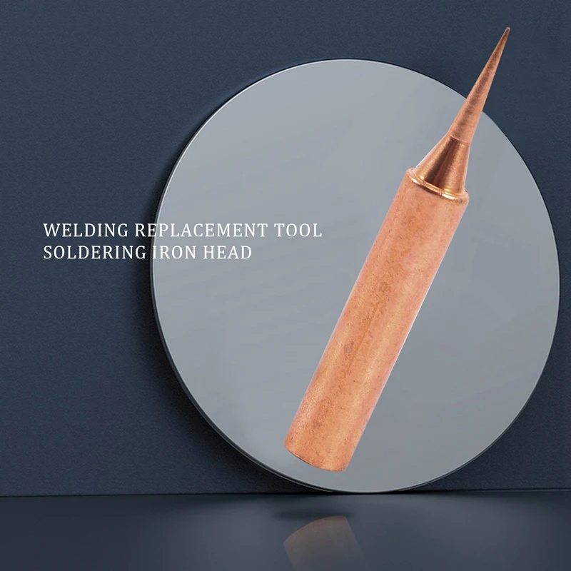 10 Pieces Of 900M-Ti Copper Soldering Iron Head Copper Base Lead-Free Electroplated Iron Nickel For Welding Table Tools