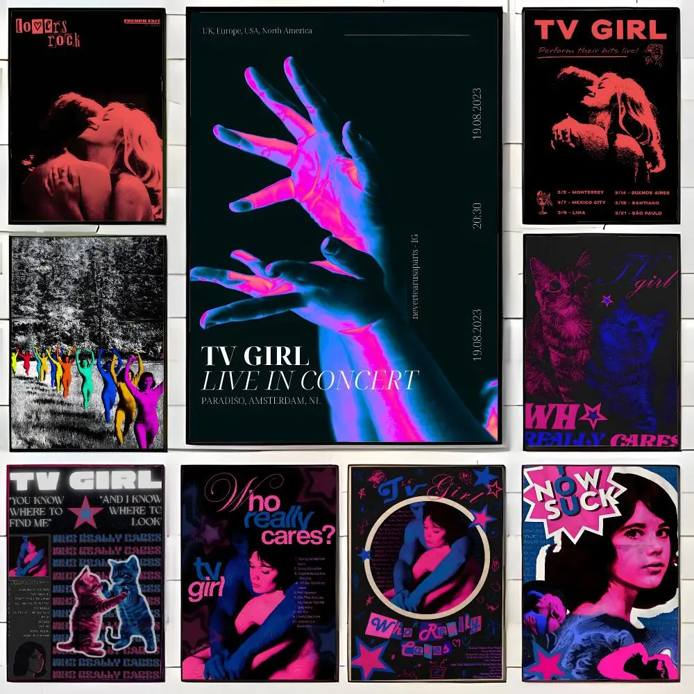 Mellow Indie Band T-TV Girl Poster Wall Art Print Decorative Mural Home Decor Gift Unframed