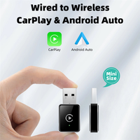 AT92-2 In 1 Car Android Auto Dongle Plug&Play Wireless Carplay Adapter WIFI Bluetooth 5.0 Fast Connection Smart AI Box