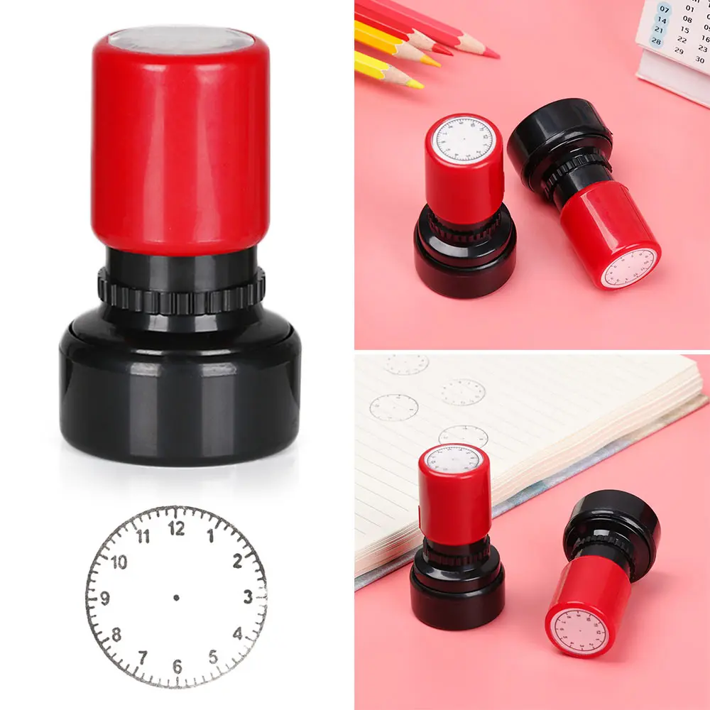 1 Piece Clock Stamp Teaching Tools For Kids Learning On Watch Multiple Style Seal For Primary School