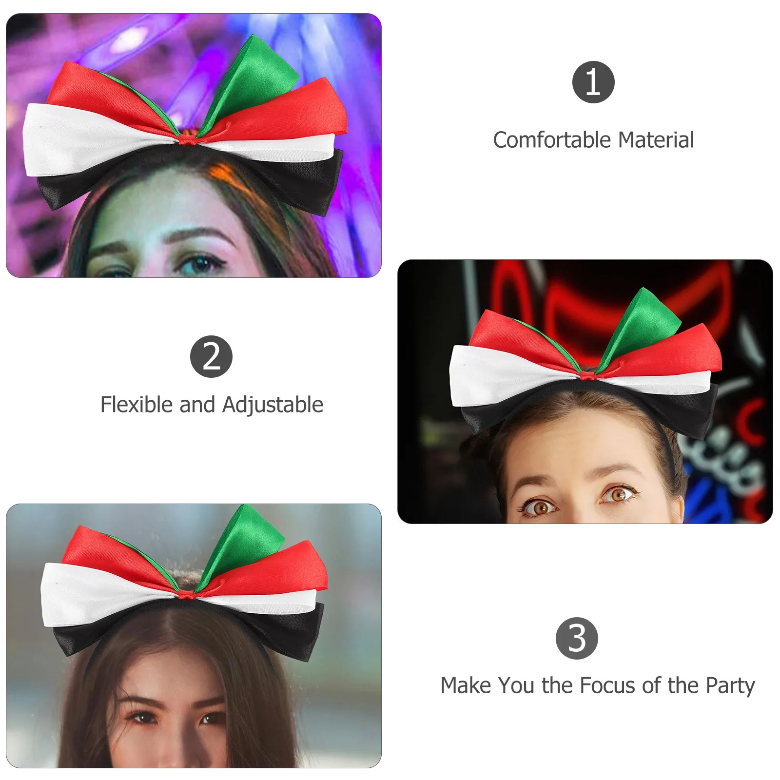 

Повязка на голову с большим бантом для девочек и женщин, элегантный обруч для волос с бантом, декоративный головной убор для вечеринки, аксессуар для косплея, фестивальный костюм