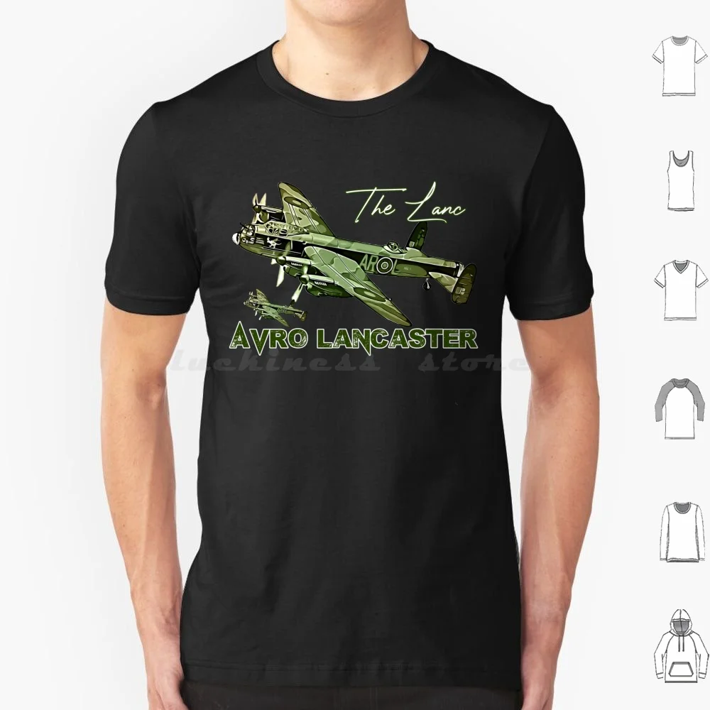 Lancaster Avro Bomber T Shirt Cotton Men Women DIY Print Lancaster Avro Lancaster Lancaster Bomber Raf Bomber Airplane Ww2