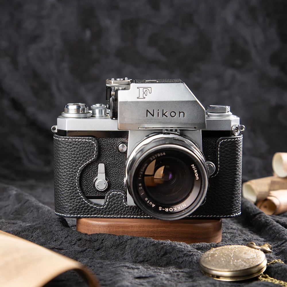 

F Handmade Camera Bag For Nikon F S3 Case Genuine Leather Half Case Retro S3 Protective Case F Half Bag