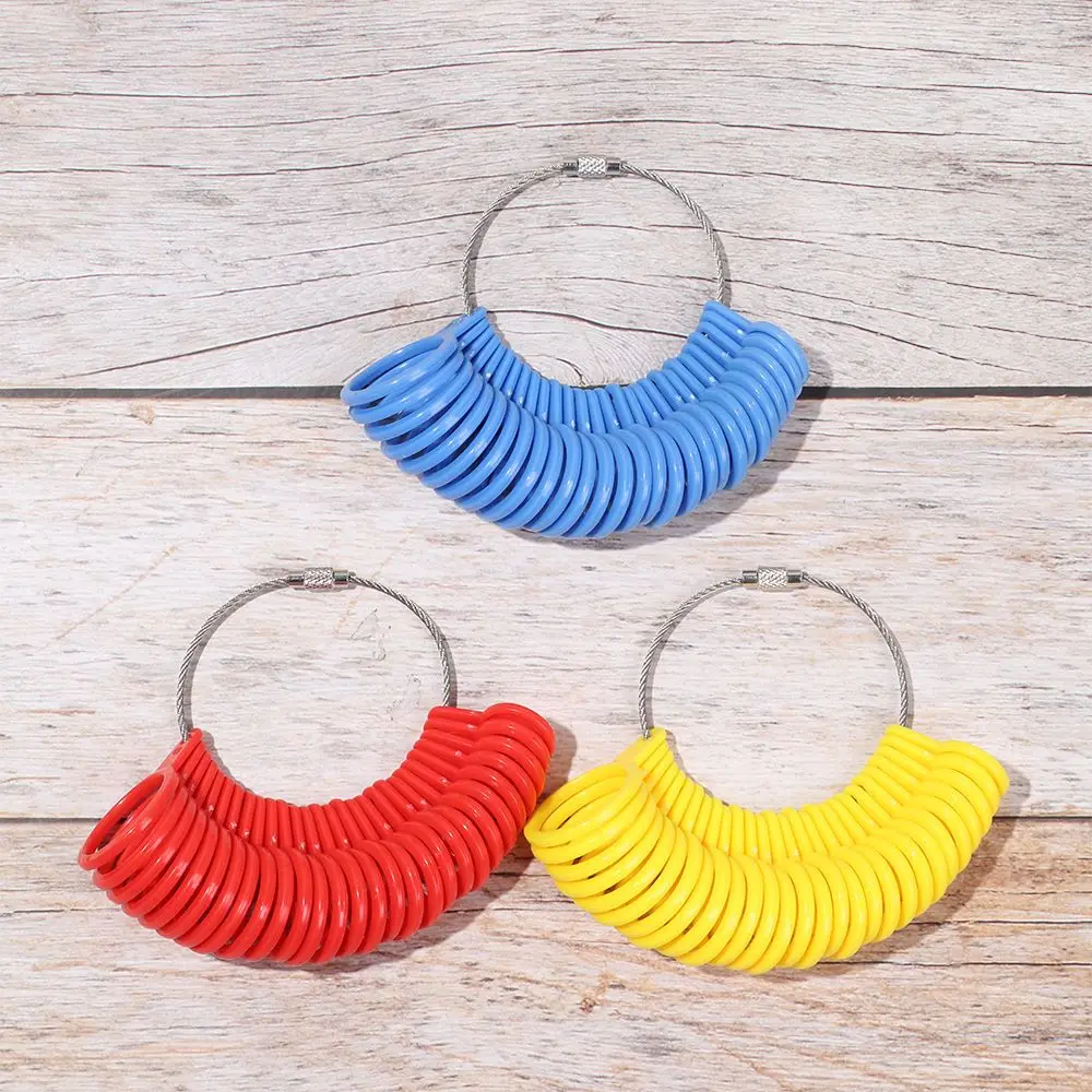 Plastic Jewelry Size Generic Standard Loop Jeweler Ring Finger Sizer Gauge Tool Jewelry Measurement