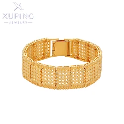 Xuping Jewelry New Fashion Big Charm Bracelets Gold Color Plated Hand Bracelets for Women Love Birthday Gift X000900126