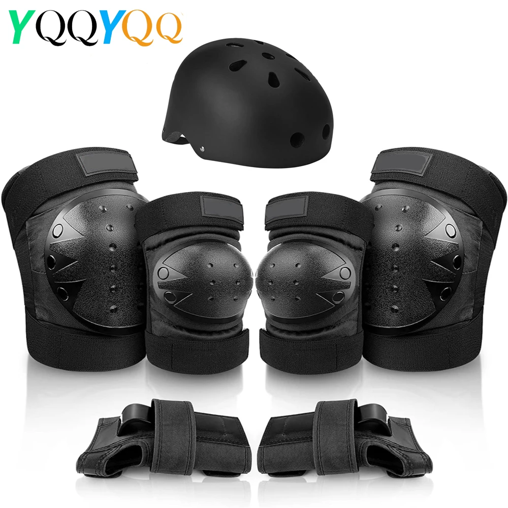 

7Pcs Protective Gear Set for Youth/Adult Kids Knee Pads Elbow Pads Wrist Guards for Skateboarding Roller Skating Inline Skate