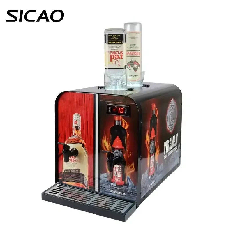 Mini Automatic Tequila Shot Chiller Cold Liquor Dispenser Tap Machine Bar Drink Cooler for Hotel Home Party Bartender Use