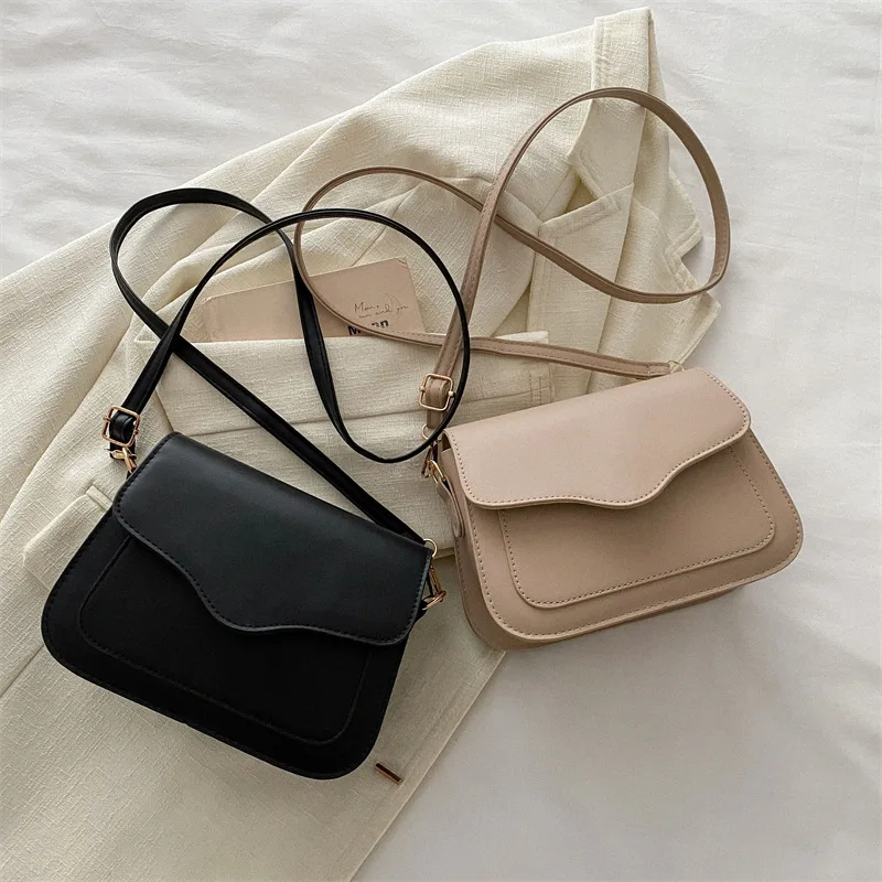 

Simplicity and Fashion Korean Solid Color Shoulder 2024 Spring New Versatile Instagram Crossbody Bag