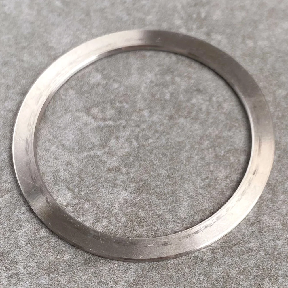Плоское серебристое стальное кольцо-вставка 38 мм * 31,5 мм для SKX007 3,8, запчасти для механических часов для дайвера
