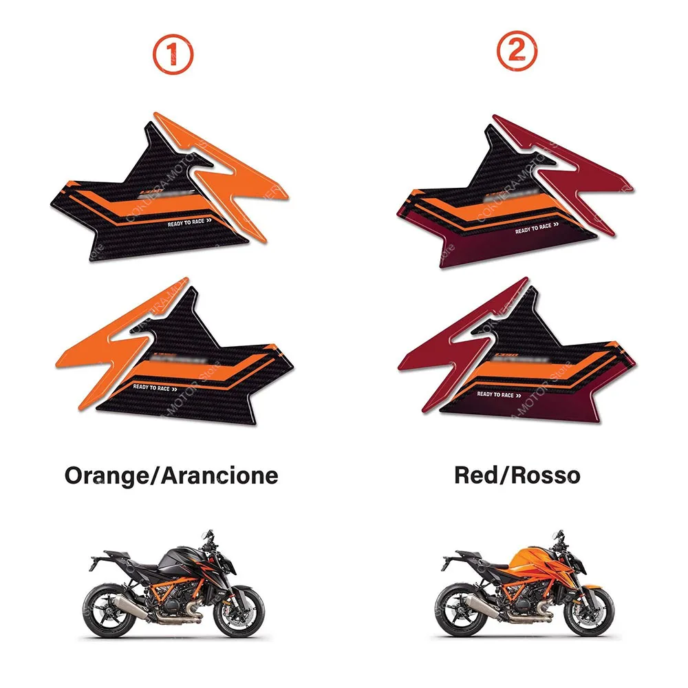 For 1390 Super Duke R 2024 Motorcycle 3D Epoxy Resin Protective sticker Side protections Sticker