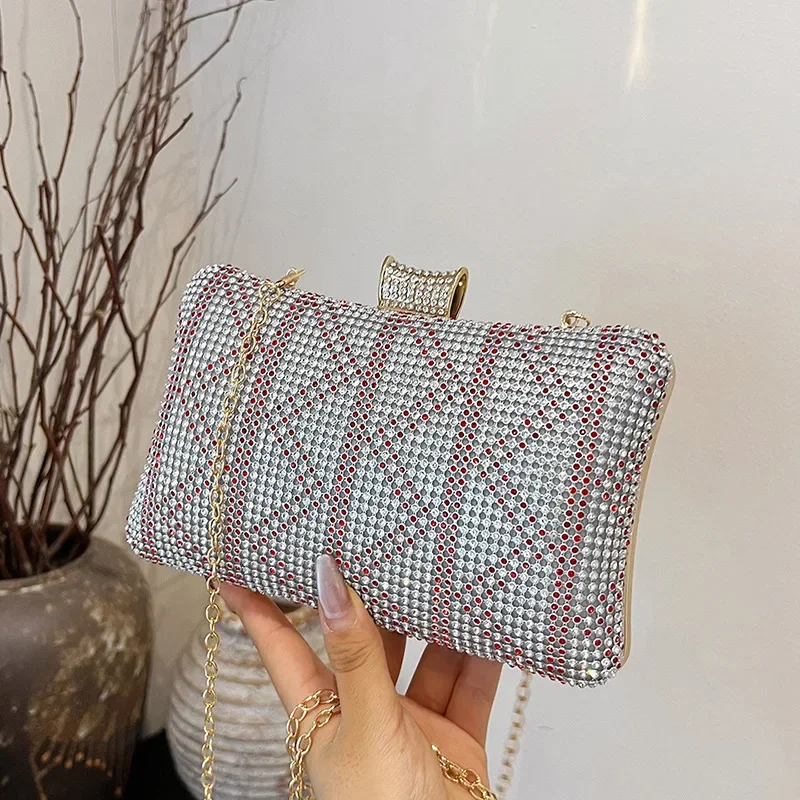 

Wedding Bridal Clutch Handbag Female Stylish Evening Bags Elegant Chain Shoulder Bags Luxury Designer Pearl Purse 2024 New