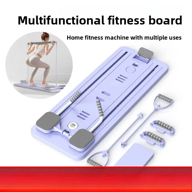 Multifunctional Exercise Board with Phone Holder Pilates Yoga Abdominal Trainer Sit‑Up Bench Body Shaping Sports Workout Gear