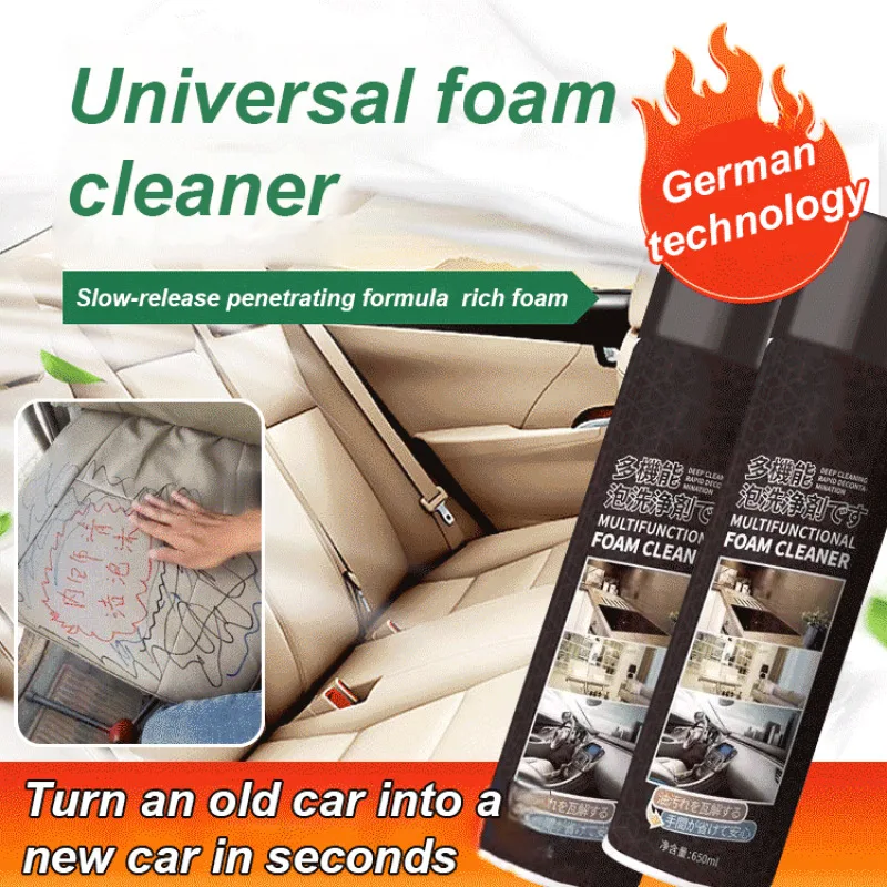 

Multifunctional cleaning agent foam detergent with brush head car interior allpurpose cleaner