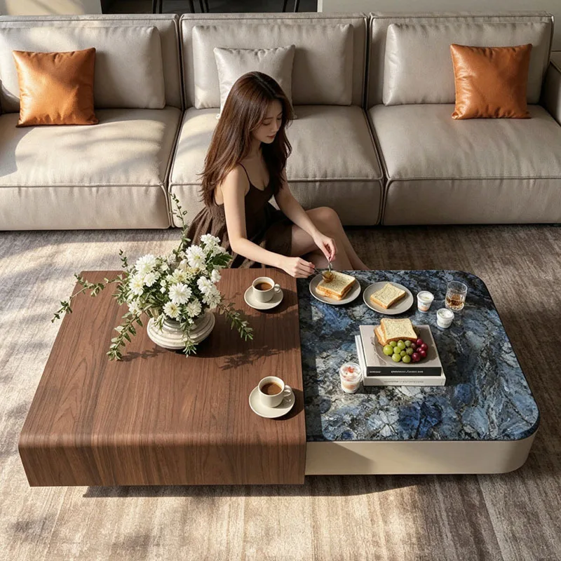 Luxury Storage Coffee Table Modern Living Room Center Small Nordic Coffee Table Unique Minimalist Mesa Auxiliar Trendy Furniture