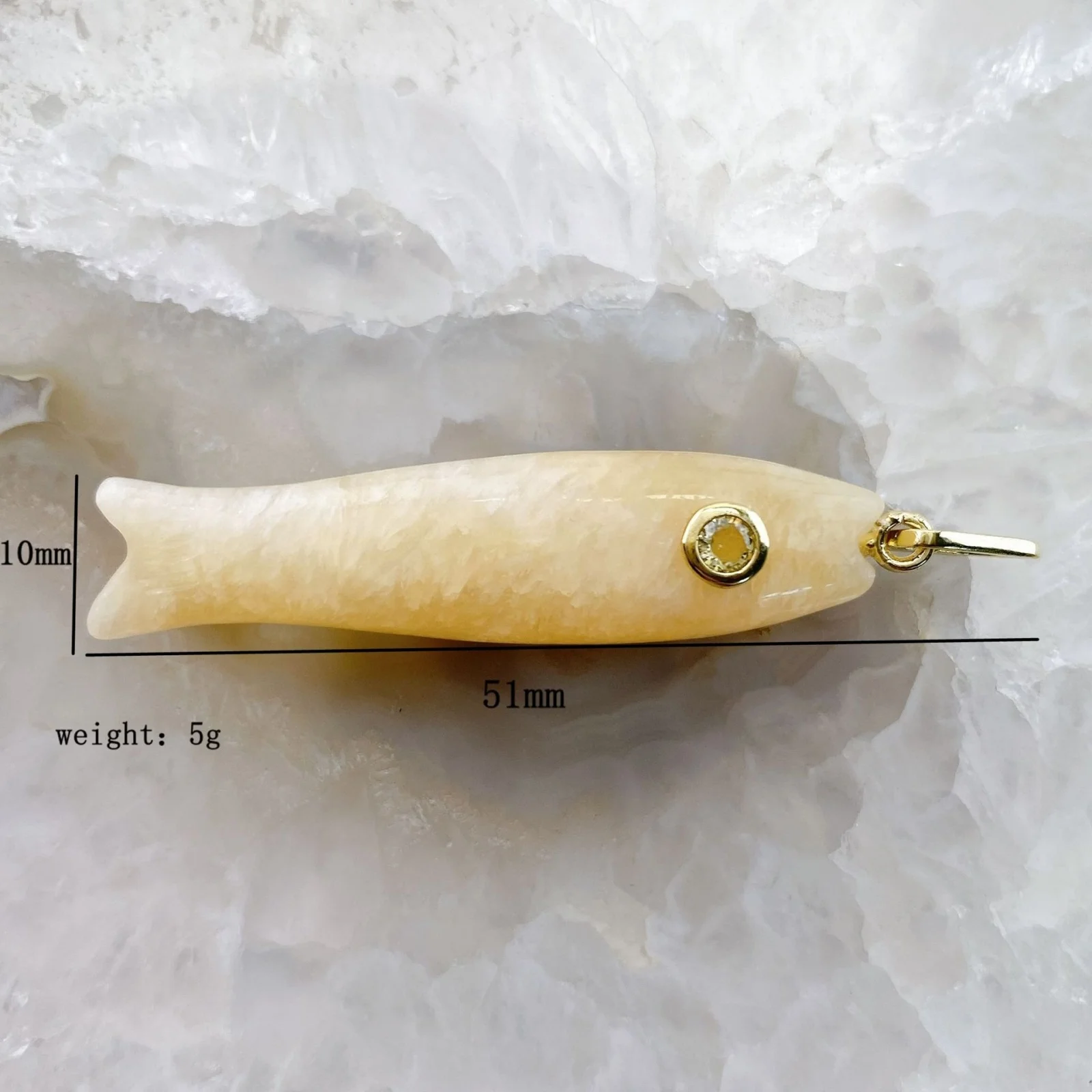 1Pc Natural Gemstone Fish Pendants 18K Gold Plated Brass Ocean Animal Shape Stone Charms for DIY Necklace Earring Jewelry Making