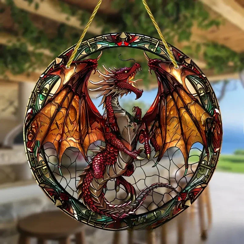 Cross-border products Fascinating acrylic art with vibrant dragons, home and party decorations