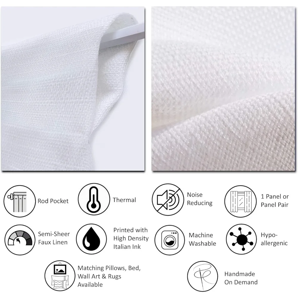 Thermal Insulated Curtains - Meadow Scene with Butterflies, Birds, and Herbs for Bedrooms and Living Rooms