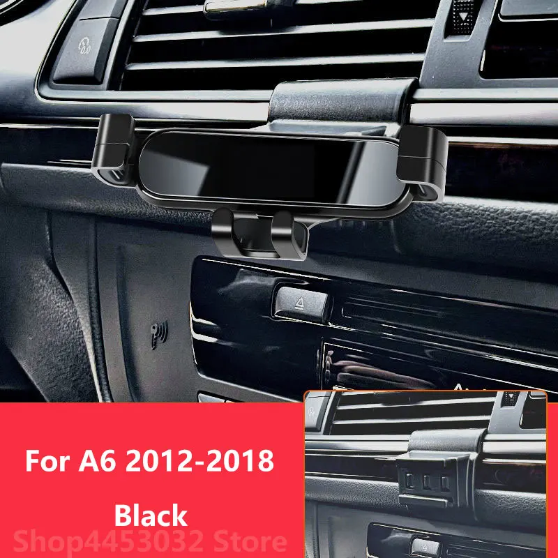 Car Mobile Phone Holder For Audi A6 C8 C7 2022 - 2012 4F C6 4A2  Mounts Bracket GPS Stand Rotatable Support Accessories