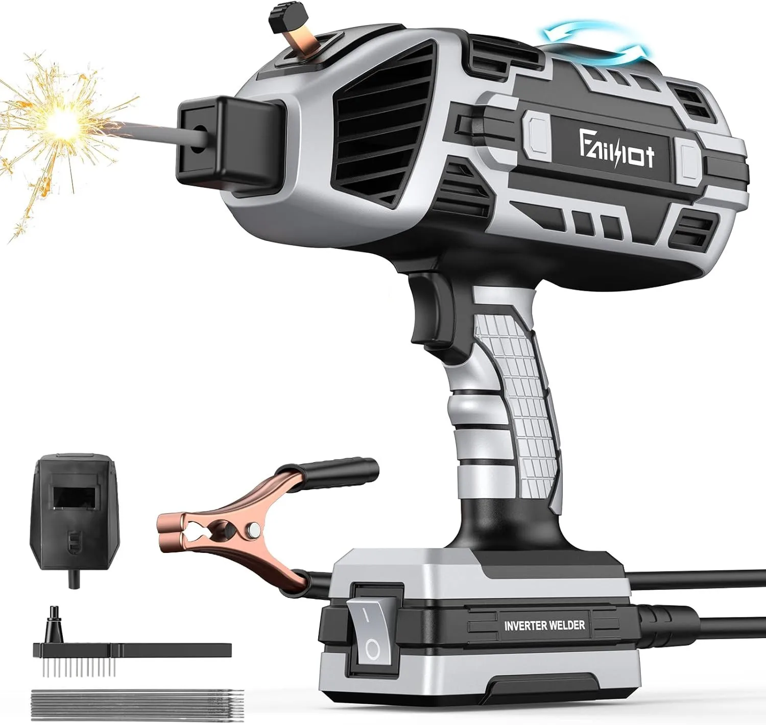 Handheld Welding Machine 4600W Portable Automatic Digital Smart Handheld IGBT Inverter ARC Welder Gun Stick Welder Welding Tool