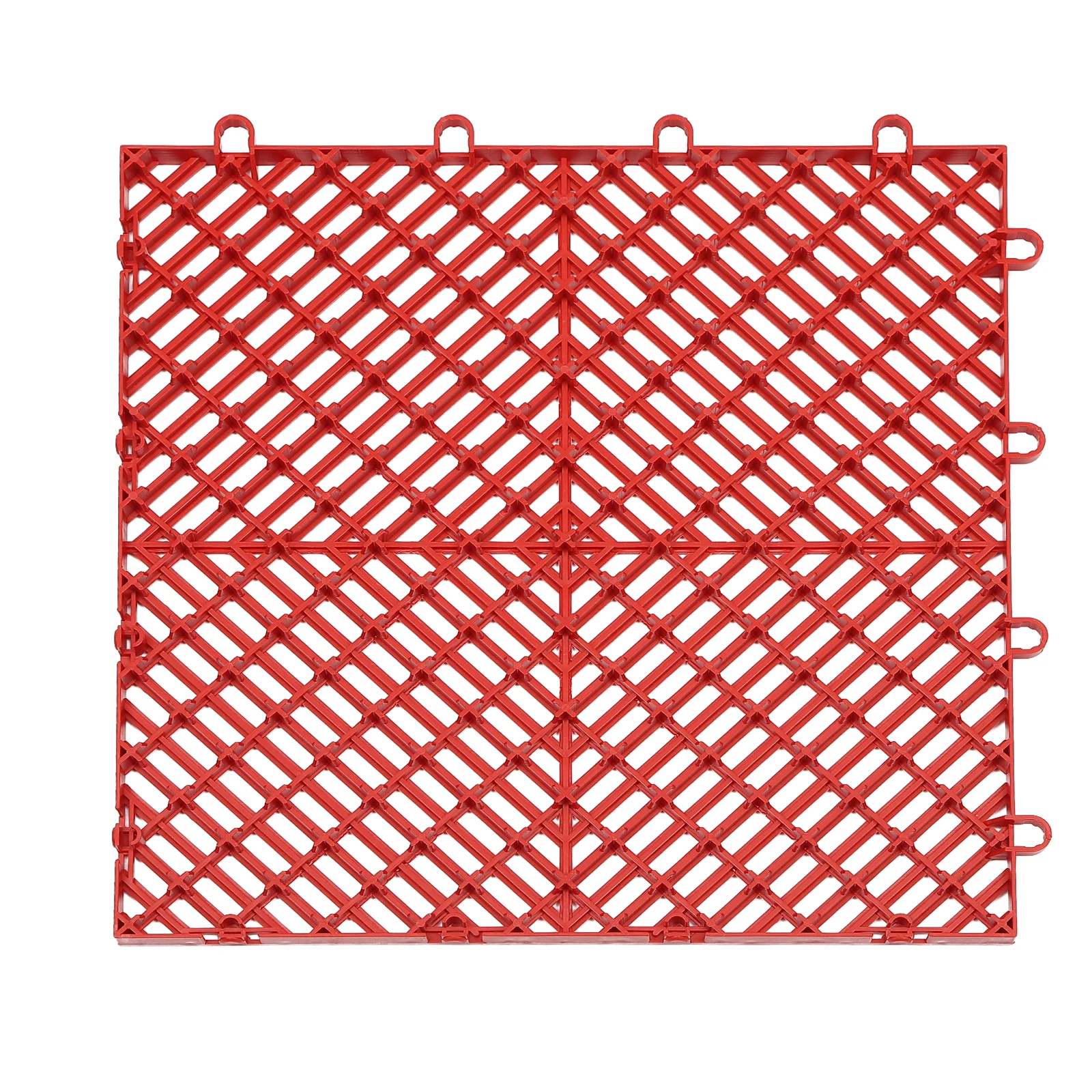 กระเบื้องประสาน 25 ชิ้นสีแดง, กระเบื้องระบายน้ํา 12x12x0.5 นิ้ว, กระเบื้องปูพื้นกลางแจ้งสําหรับสระว่ายน้ําห้องน้ําดาดฟ้าลานโรงรถ
