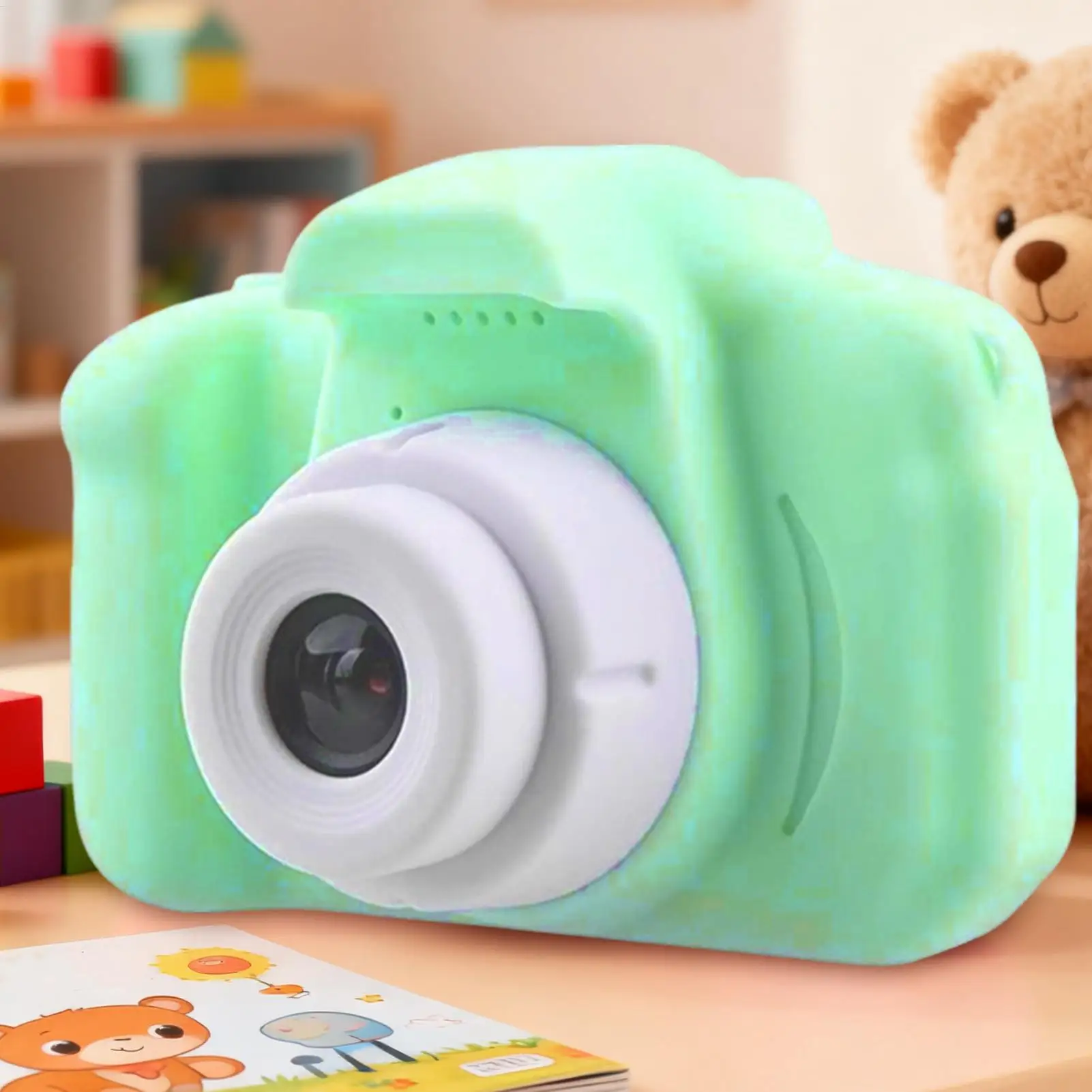 Speelgoedcamera HD Grappig Draagbaar met draagkoord Kleine kinderen Vlogcamera voor jongens Meisjes Kinderen Kerst Vloggen Leren Spelen