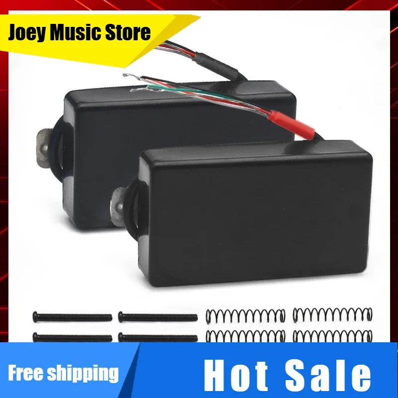 Sealed Alnico 2 Brass Cover LP Guitar Humbucker Pickup 4 Coil Cable Output 7.5K/15K Coil Splitting Alnico II Humbucker Pickup