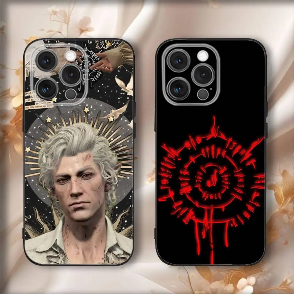 

Phone Case For iPhone16,15,14,13,12,11,Pro,Max,Plus,X,XS,SE4,E,Mini,Soft A-Astarion BG3 Black Case