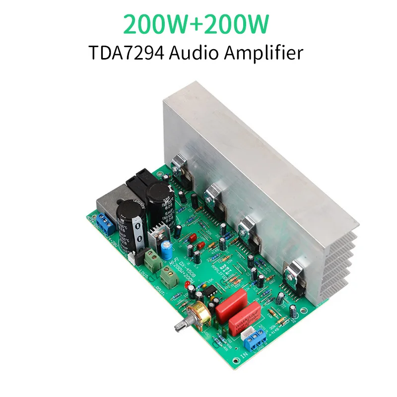 UNISIAN 200W TDA7294 Audio Amplifier Board 2.0 Channel BTL 200W+200W Class-AB High Power Amplifiers