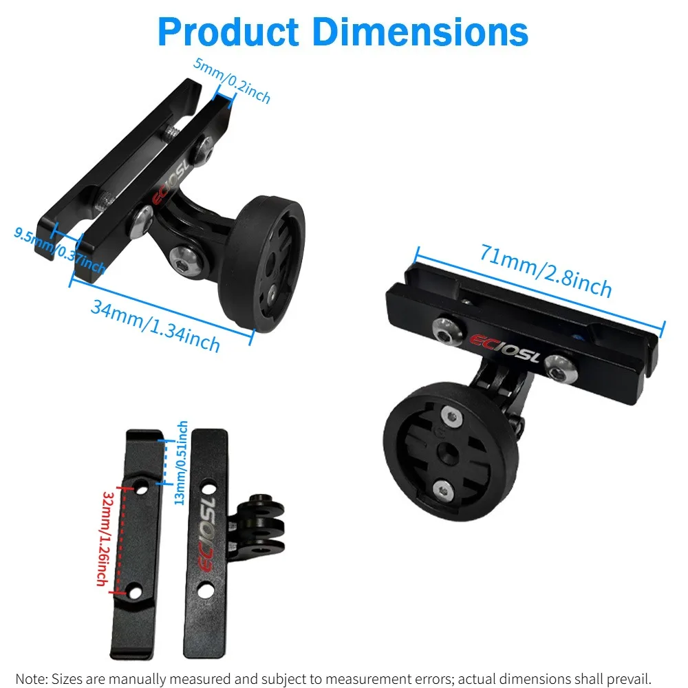Bike Saddle Rail Mount Aluminum Tail Light Holder Compatible with Garmin Varia Rear Light