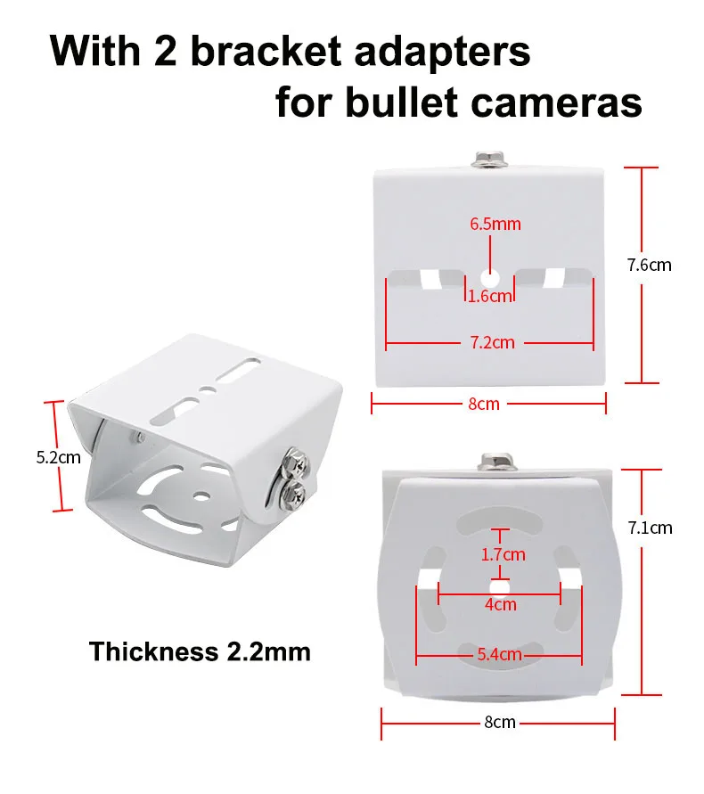60cm 100cm Metal Extended Cross Arm Bracket Wall Mount Pole Mount Wall Corner Mount for Double /Three Surveillance CCTV Cameras